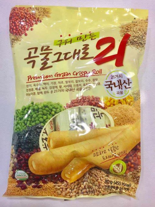 Premium Grain Crispy Roll 21 80g| Korea Snack | Coffee Kiosk